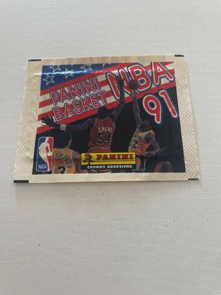 Sobre de cromos sin abrir NBA 91