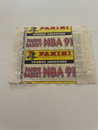 Sobre de cromos sin abrir NBA 91