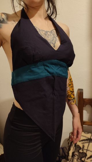 Top halter sin espalda