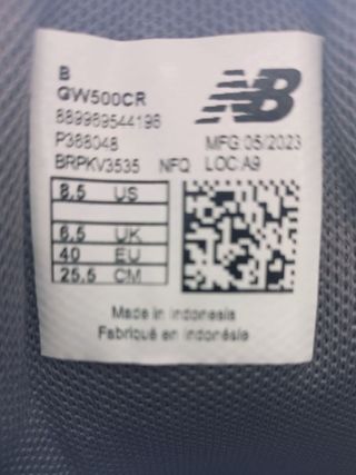 Zapatillas New Balance 500 gris talla 40