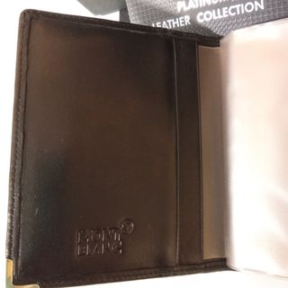 OFERTA !!!Tarjetero Montblanc Piel Negra 