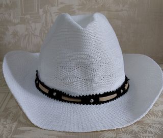 Gorro playa blanco
