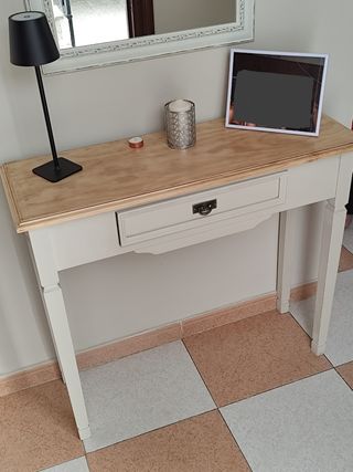 Cómoda recibidor beige - madera maciza,no melamina