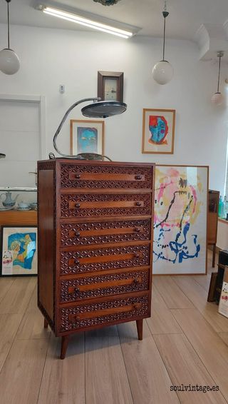 Chiffonier años 50 - Madera palisandro 
