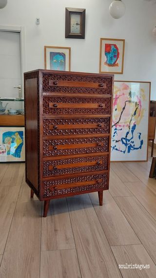 Chiffonier años 50 - Madera palisandro 