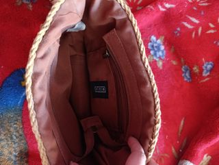 Bolso mimbre MSK beige