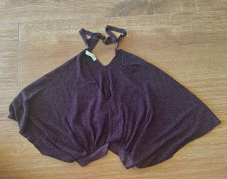 Top corto Promod violeta brillante