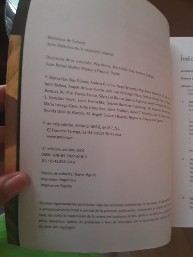 Libro Educación Musical: Aportaciones teóricas y m