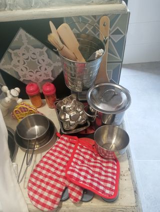 Cocinita juguete madera vintage