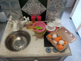 Cocinita juguete madera vintage