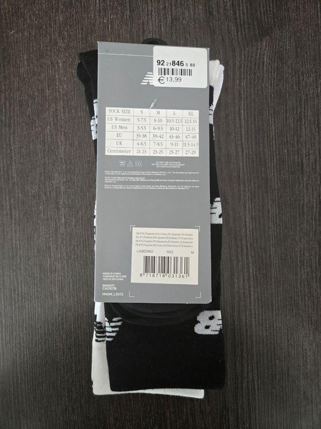 Calzini New Balance - unisexi tg. M 39/42 