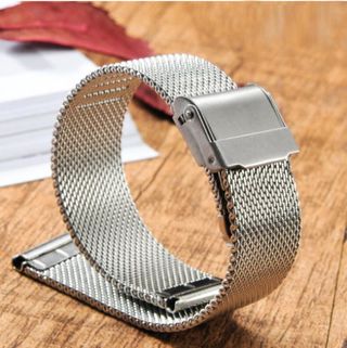 Pulsera reloj de 18mm milanesa nueva, doble cierre
