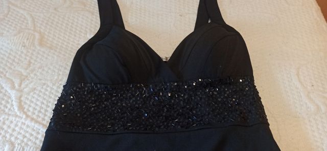 Vestido negro fiesta lentejuelas