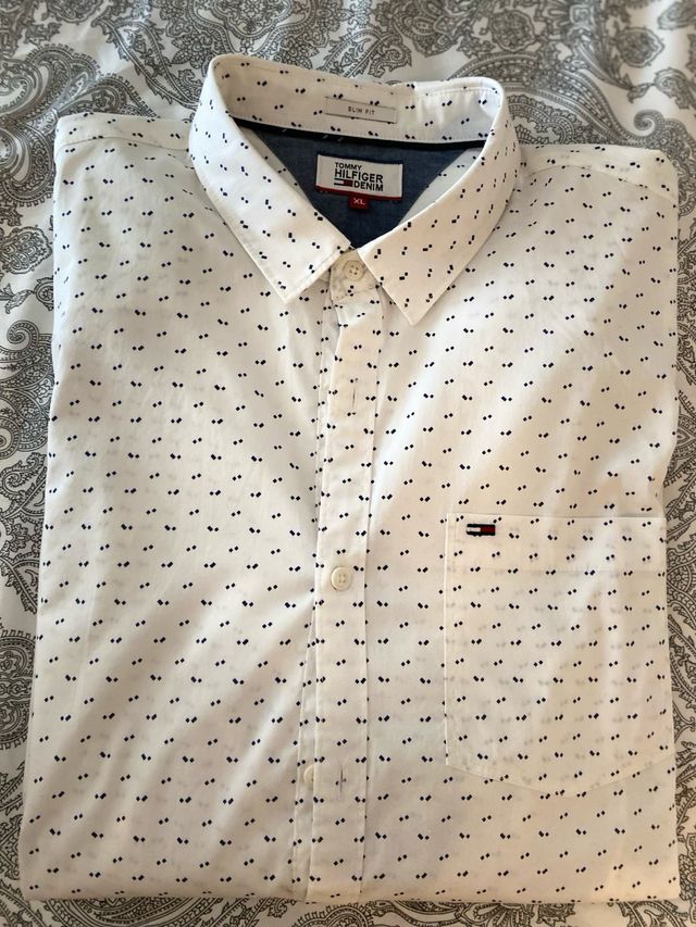 Camisa Tommy Hilfiger XL blanca