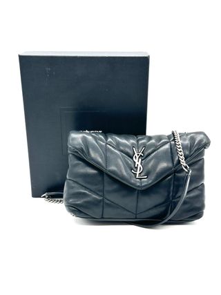 Bolso Saint Laurent Loulou Puffer negro