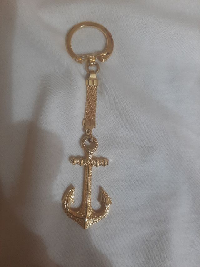 3 Portachiavi oro: ancora, chiave, duomo milano