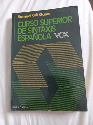 Curso superior de sintaxis española Vox