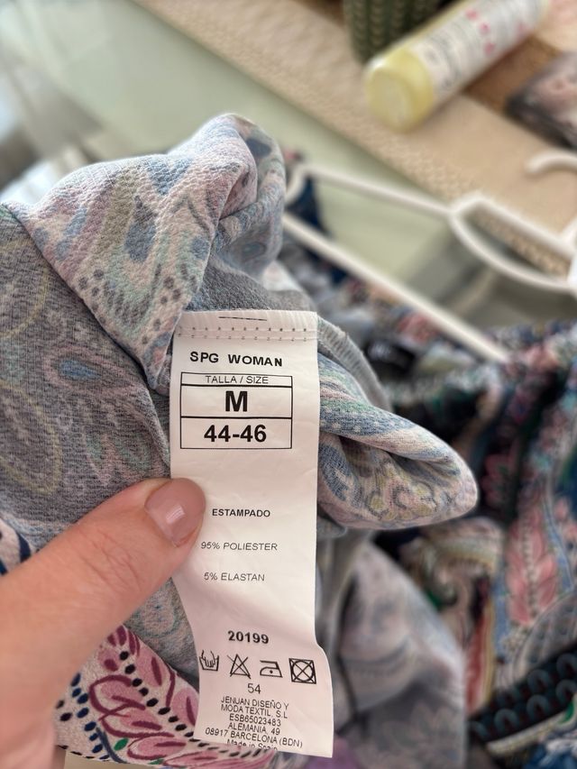 Vestido largo estampado talla grande