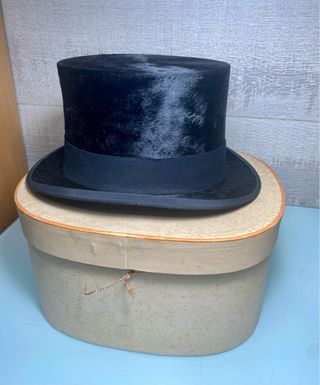 Sombrero copa antiguo Rius Barcelona. Chistera