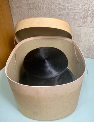 Sombrero copa antiguo Rius Barcelona. Chistera