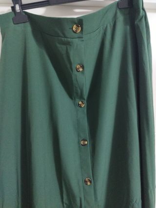 Falda larga verde XXL