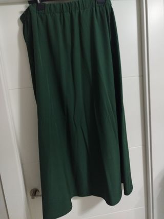 Falda larga verde XXL