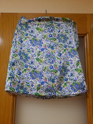 Falda estampada multicolor