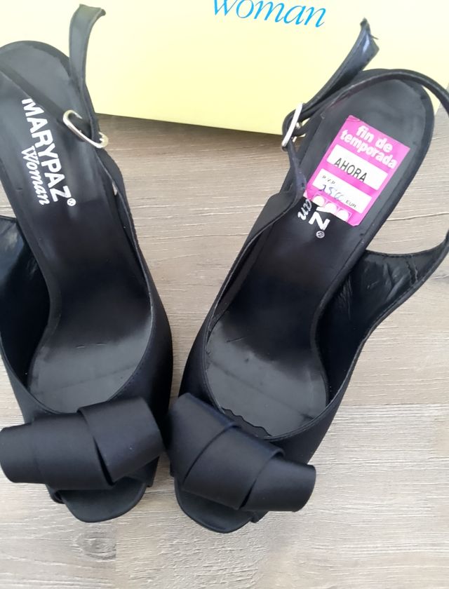 MARYPAZ Tacón Negro 37 a estrenar