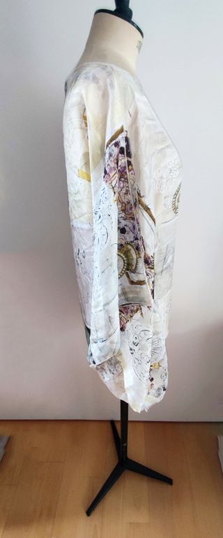 Blusa seda Elisa Cavaletti multicolor