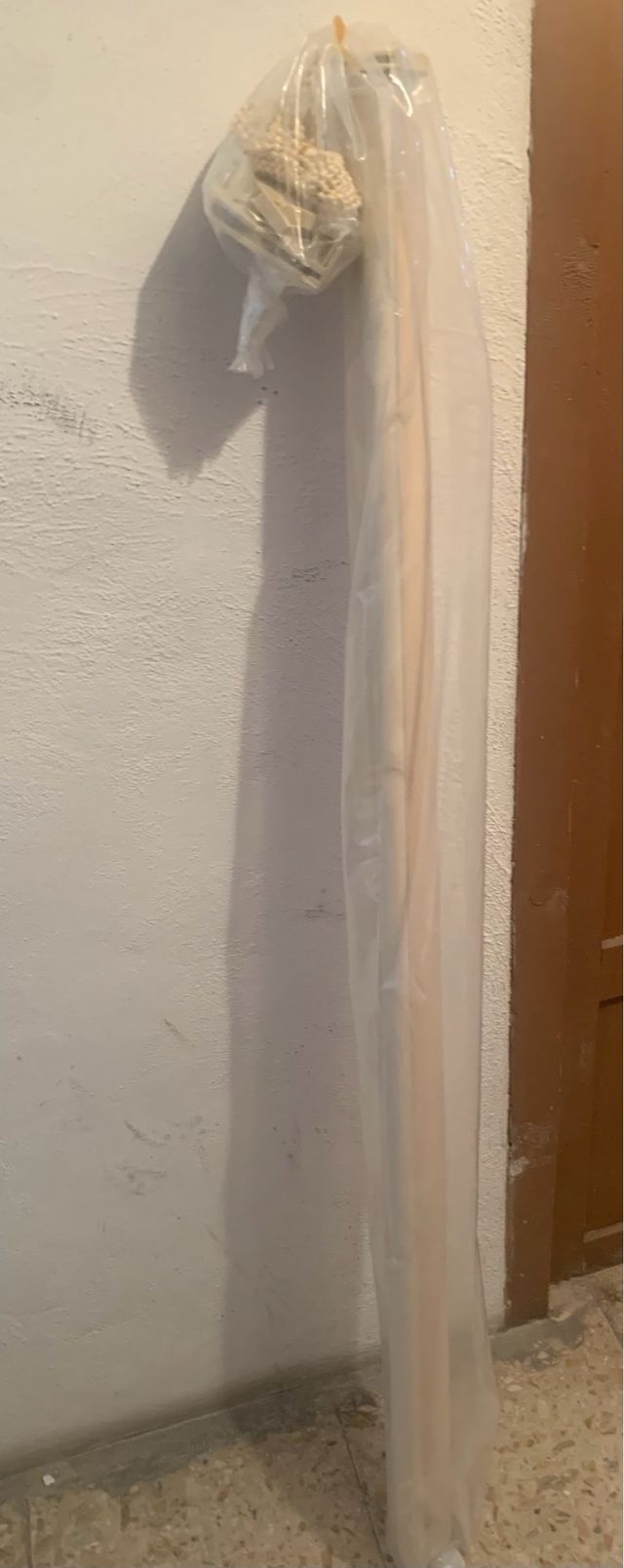 Cortina enrollable beige 140x250cm Poliester 100/ 