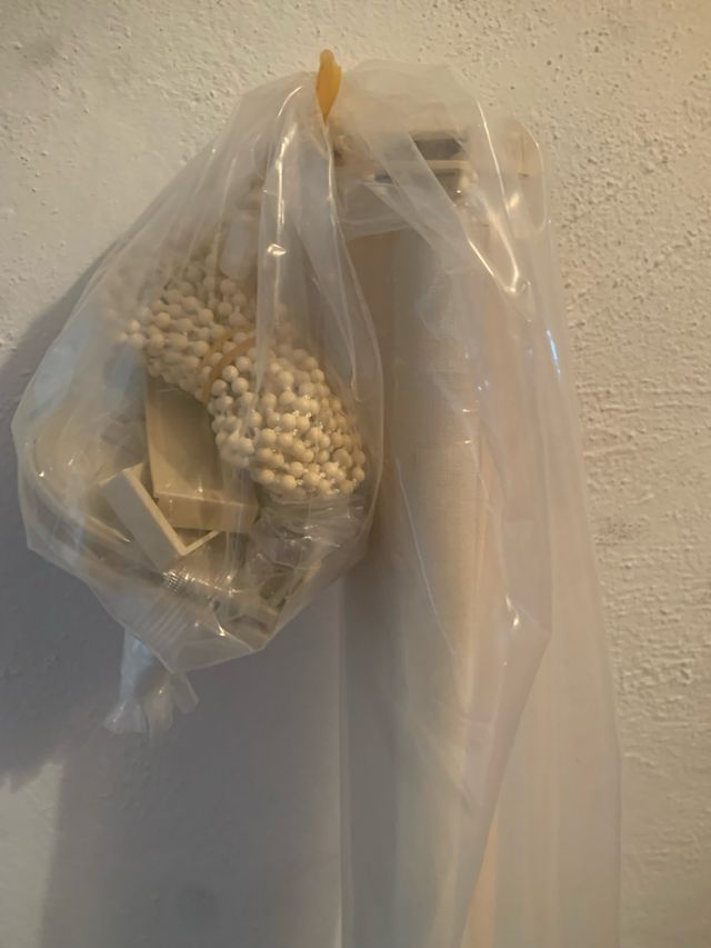 Cortina enrollable beige 140x250cm Poliester 100/ 