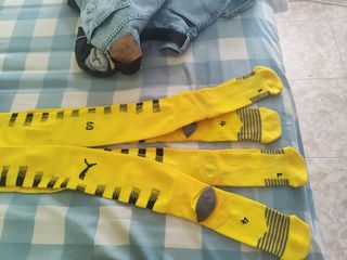 Calcetas Puma Fútbol Amarillas son 2 pares
