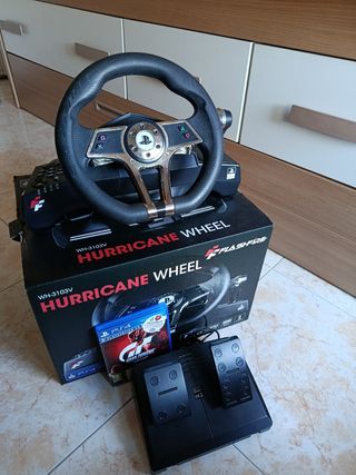 Volante PS4 PS3 Flashfire + Gran Turismo Sport