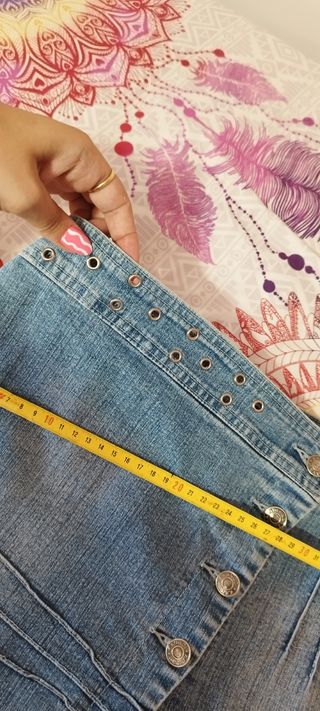 Mini Falda Vaquera-Azul