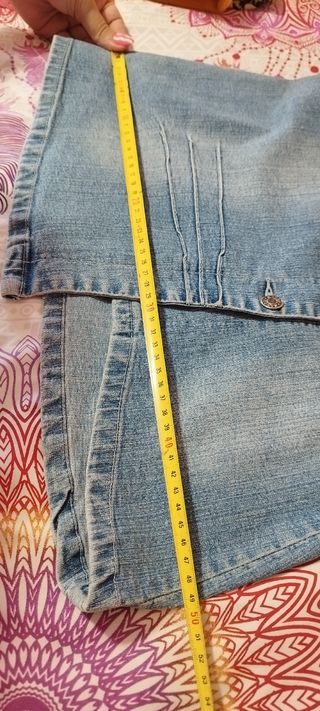 Mini Falda Vaquera-Azul