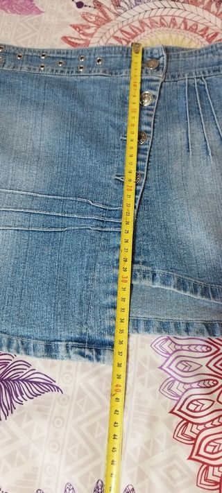 Mini Falda Vaquera-Azul