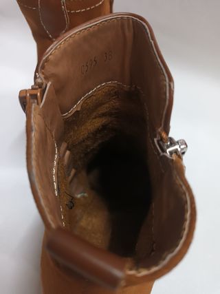 Botines tacón camel invierno