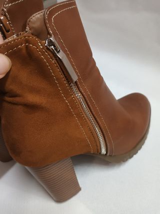 Botines tacón camel invierno