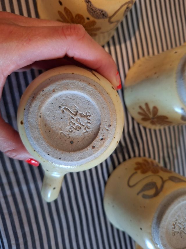 Juego café vintage - 1 taza y platillo