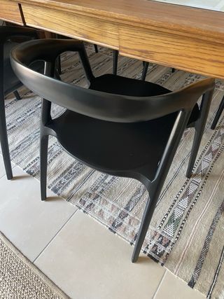 4 sedie in legno di faggio nero | Maison du Monde 