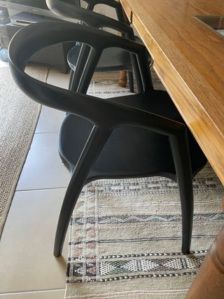 4 sedie in legno di faggio nero | Maison du Monde 