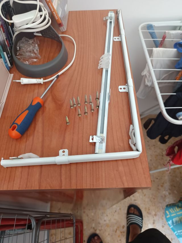 Riel Cortina 157cm blanco