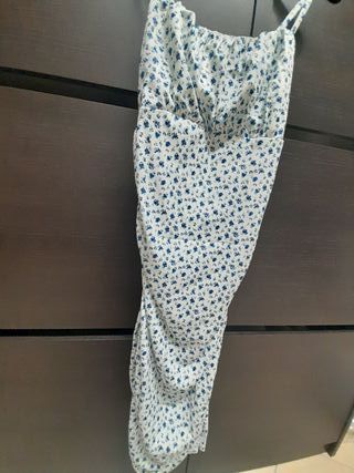 Vestito estivo fiori azzurro - nuovo