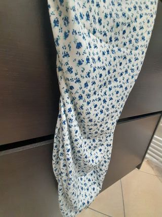 Vestito estivo fiori azzurro - nuovo