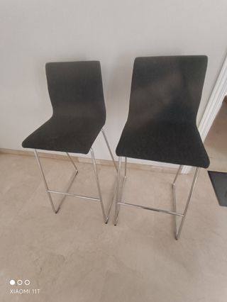 Sillas taburetes Grises - Metal