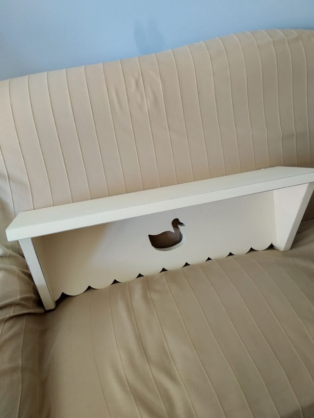 Balda madera blanca - Decorativa