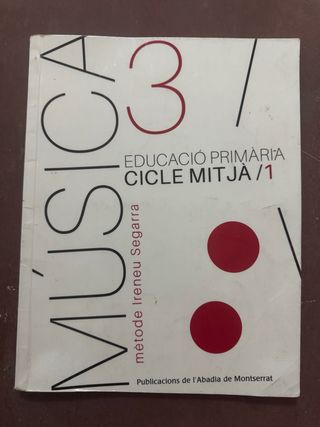 Libro Música 3 educació primària cicle mitjà