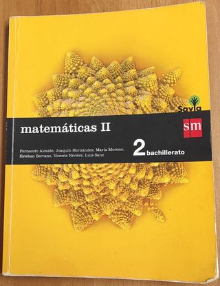 Matemáticas II. 2 Bachillerato. Savia