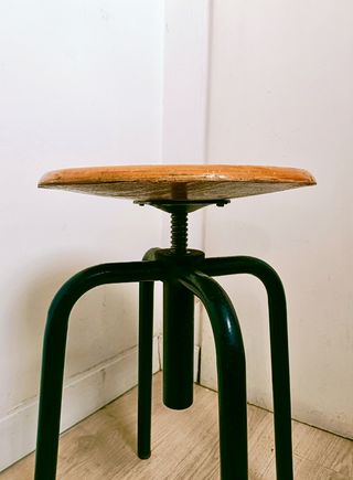Sgabello industriale anni '70