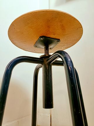 Sgabello industriale anni '70